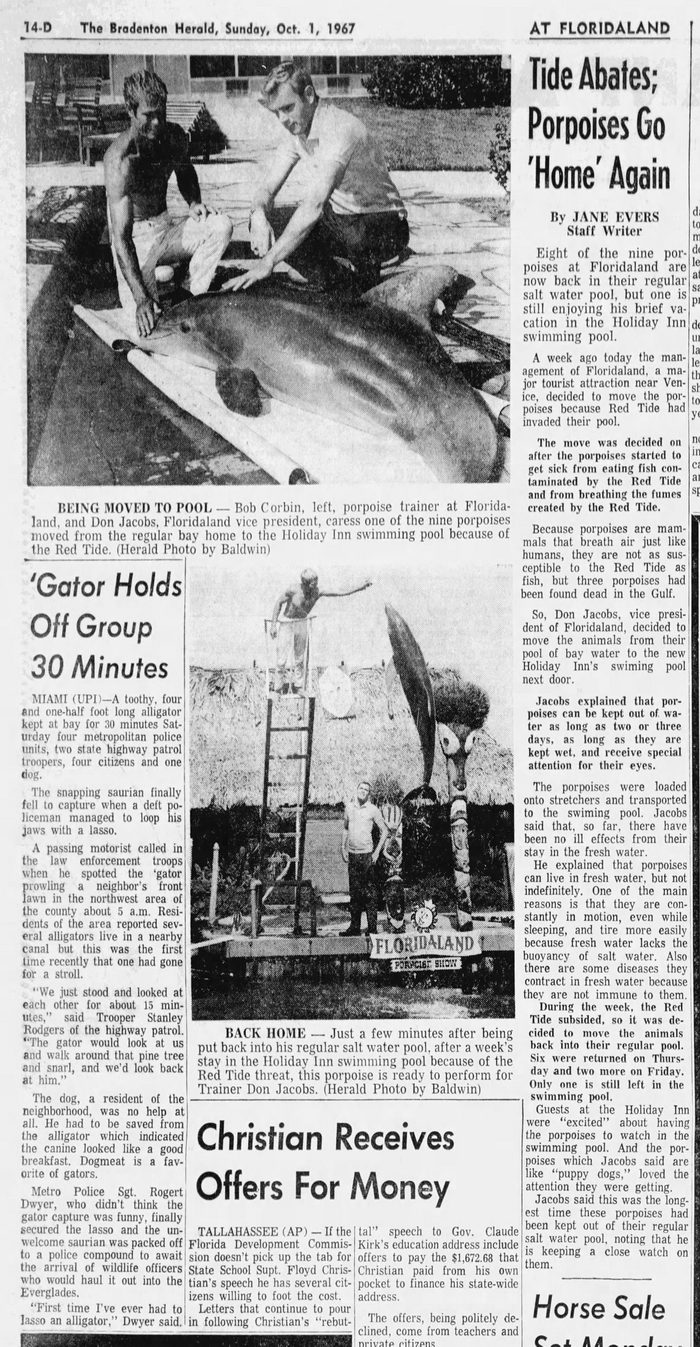 Floridaland - Oct 1 1967 Article (newer photo)